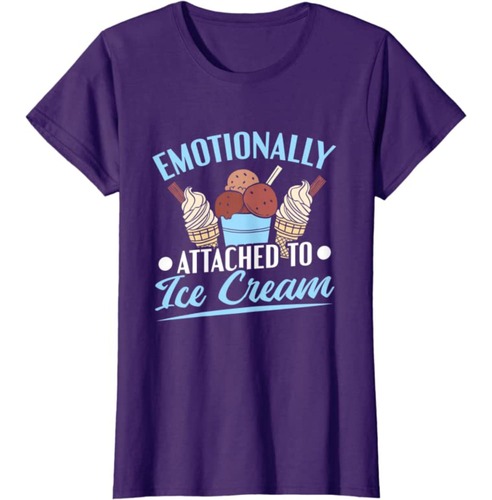 T-shirt emotionally attached to ice cream